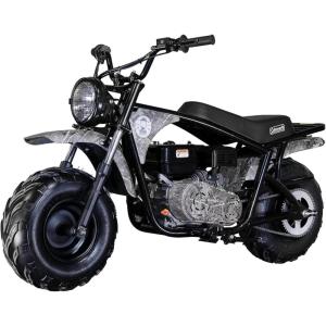 imageColeman Powersports B200C 196cc Gas Powered Camo Minibike for Kids and Adults 1Cylinder 4Stroke 23 Mph 200 lbs Maximum Load Ideal for OffRoad and Trail Riding