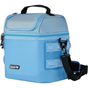 imageColeman Pro 16Can Premium Soft Cooler Lunchbox Fully Insulated Lid ampamp Body Stays Cold up to 30 Hours Great for Camping Tailgating Parties Sports Concerts Lunches ampamp MoreBlue Sky