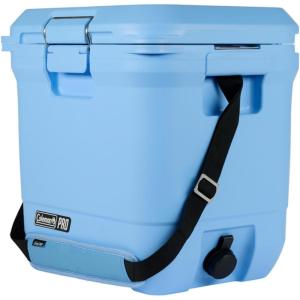 imageColeman Pro HeavyDuty 45qt UltraLight Premium Hard Cooler ExtraThick Insulation Keeps Ice up to 4 Days 74Can CapacityBlue Sky