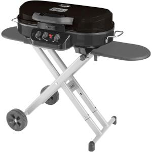 imageColeman RoadTrip 285 Portable StandUp Propane Grill with 3 Adjustable Burners ampamp Instastart Ignition 20000 BTUs of Power for Outdoor Cooking Camping Tailgating Grilling BBQs ampamp MoreBlack