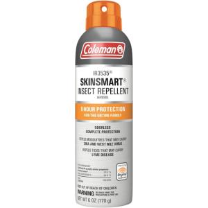 imageColeman SkinSmart DEETFree Spray Insect Repellent IR3535 6OunceSkinsmart 6 Oz Spray Can