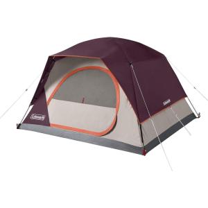 imageColeman Skydome Tent with 5 Minute Setup 2468Person Weatherproof Tent with Rainfly ampamp Carry Bag 20 More Headroom Than Traditional CanopiesBlackberry