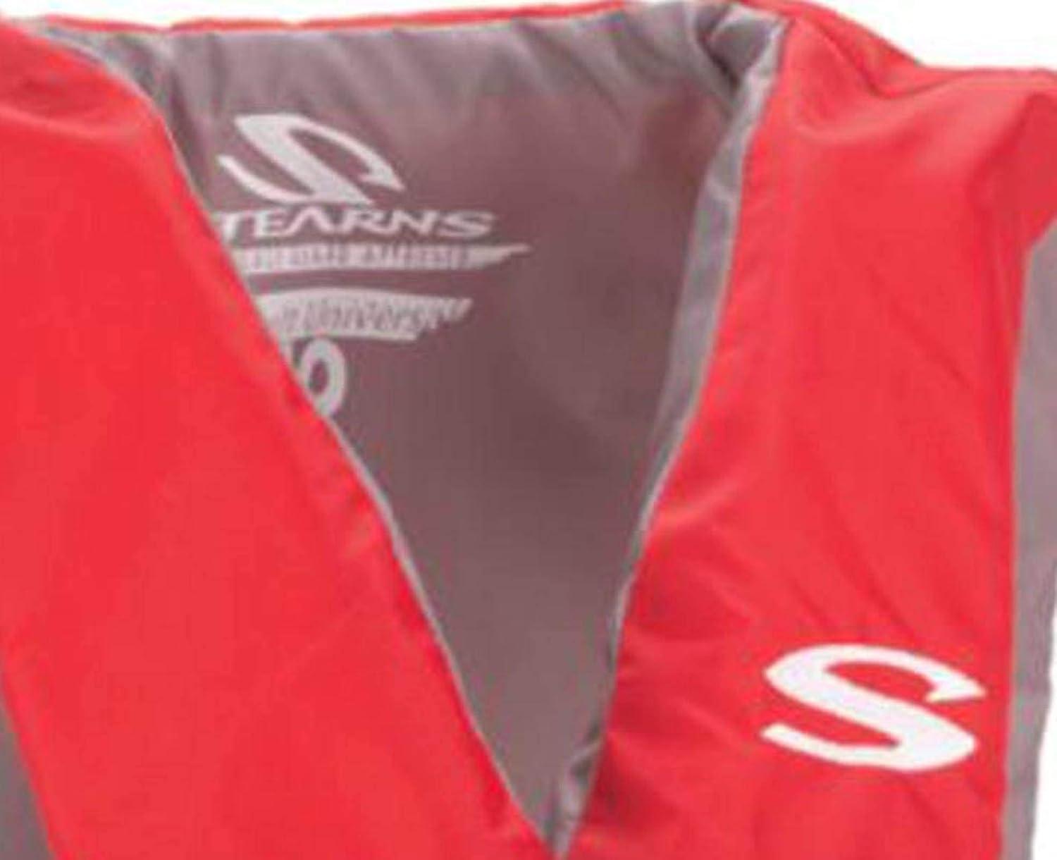 imageStearns Adult Life Vest USCG Approved Type III Life Jacket PFD for Boating Swimming Watersports ampamp More Standard ampamp Oversized FitsRed