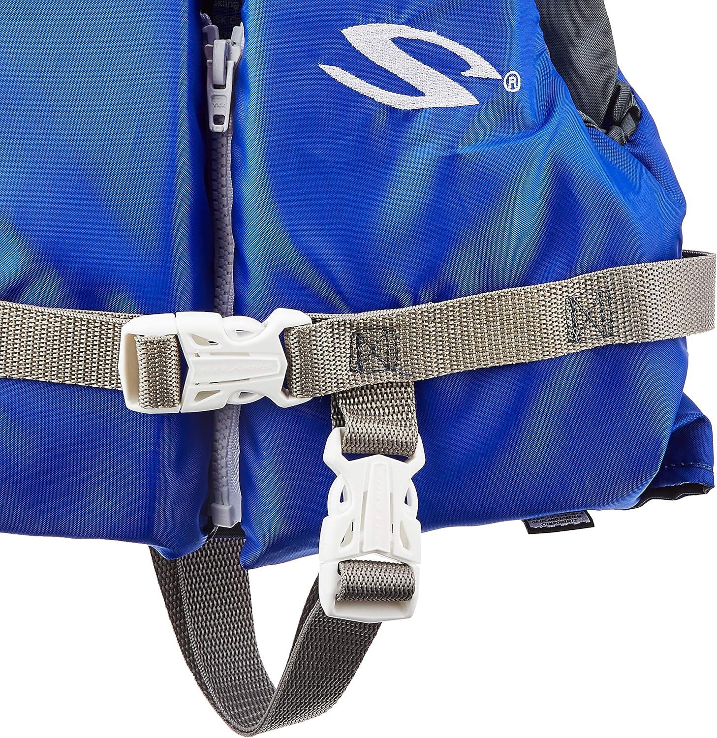 imageStearns Infant Life Vest USCG Approved Type III Life Jacket for Babies ampamp Kids Under 30lbs Youth PFD for Boat Beach Pool ampamp MoreBlue