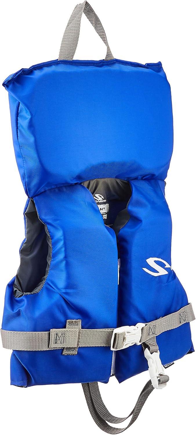 imageStearns Infant Life Vest USCG Approved Type III Life Jacket for Babies ampamp Kids Under 30lbs Youth PFD for Boat Beach Pool ampamp MoreBlue