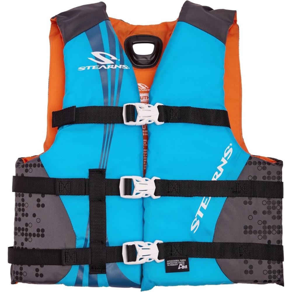 imageSTEARNS Life Jacket for Kids Weighing 5090lbs USCGApproved Type III Life Vest for Children Youth PFD for Boating Swimming Beach Pool ampamp Watersports