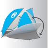 imageColeman Beach Shade Canopy Tent Lightweight ampamp Portable Beach Shade Sets Up in 5 Minutes UPF 50 Sun Protection Includes Sand Bags ampamp Stakes to Withstand Wind Great for Park Yard PicnicsCaribbean Blue