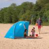 imageColeman Beach Shade Canopy Tent Lightweight ampamp Portable Beach Shade Sets Up in 5 Minutes UPF 50 Sun Protection Includes Sand Bags ampamp Stakes to Withstand Wind Great for Park Yard PicnicsCaribbean Blue
