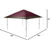 imageColeman Oasis Instant PopUp Canopy Tent with Side Wall Attachment Portable Shelter with Easy Setup ampamp Takedown Wheeled Carry Bag Included 10x1013x13ft SizesBlackberry