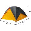 imageColeman PEAK1 Premium Waterproof Backpacking Tent with Rainfly ampamp Footprint Lightweight Camping Tent Withstands Winds up to 45 MPH 12346 Person Sizes3person