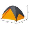 imageColeman PEAK1 Premium Waterproof Backpacking Tent with Rainfly ampamp Footprint Lightweight Camping Tent Withstands Winds up to 45 MPH 12346 Person Sizes1person