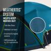 imageColeman Skydome Dark Room Camping Tent with Screen Porch ampamp 5Minute Setup Weatherproof 46 Person Tent Blocks 90 of Sunlight Rainfly ampamp Carry Bag Included Made of PFASFree MaterialsPfasfree