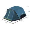 imageColeman Skydome Dark Room Camping Tent with Screen Porch ampamp 5Minute Setup Weatherproof 46 Person Tent Blocks 90 of Sunlight Rainfly ampamp Carry Bag Included Made of PFASFree MaterialsContains Pfas