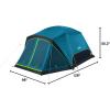 imageColeman Skydome Dark Room Camping Tent with Screen Porch ampamp 5Minute Setup Weatherproof 46 Person Tent Blocks 90 of Sunlight Rainfly ampamp Carry Bag Included Made of PFASFree MaterialsContains Pfas