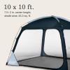 imageColeman Skyshade Screen Dome Canopy Tent 8x810x10ft Portable Screen Shelter with Easy Setup for BugFree Lounging Great for Beach Yard Picnic Park Camping ampamp MoreBlue Nights