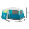 imageColeman Tenaya Lake 8Person Cabin Tent with Builtin Closet FastPitch Tent Sets Up in Under 10 Mins Family Tent with Rainfly ampamp Wheeled Carry BagContemporary