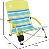 imageColeman Utopia Breeze Lightweight Beach Chair with Cup Holder Comfortable Portable Outdoor Chair with Carry Bag Supports up to 250lbs Great for Beach ampamp YardBeach Chair