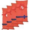 imageStearns 4Pack of PFD Life Vests USCGApproved Type II Life Jackets Universal Size Flotation Vests for Boat ampamp Swim Safety