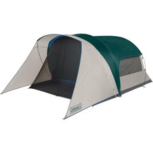 imageColeman 4Person Cabin Camping Tent with Screen Room Evergreen