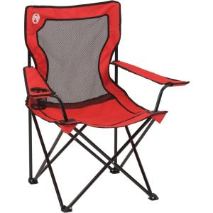 imageColeman Broadband Mesh Quad Camping Chair with Carry Bag ampamp Cup Holder Cooling Mesh Back with Adjustable Arms Great for Camping Tailgating Firepits Patio ampamp MoreModern