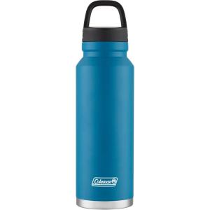 imageColeman Connector VacuumInsulated Stainless Steel Water Bottle with Wide Mouth LeakProof Lid 24oz40oz Durable Water Bottle with Carry Handle Keeps Drinks Hot or Cold for HoursDEEP OCEAN