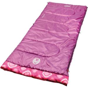imageColeman Kids 45F Sleeping Bag for Children up to 5ft 5in Tall Lightweight ampamp Warm Sleep Sack for IndoorOutdoor Use Machine WashablePink