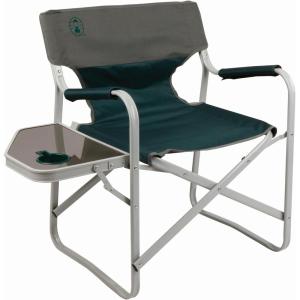 imageColeman Outpost Elite Folding Camping Chair with Side Table ampamp Cup Holder WeatherResistant Portable Chair with Arm RestsDeck Chair With Side Table