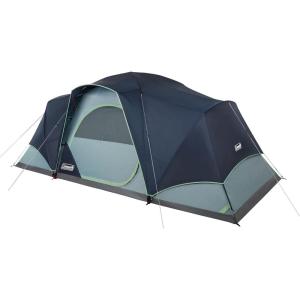 imageColeman Skydome XL Large Family Tent with 5 Minute Setup Weatherproof 812 Person Tent with Rainfly ampamp Carry Bag Fits Multiple Queen Airbeds Made of PFASFree MaterialsContains Pfas