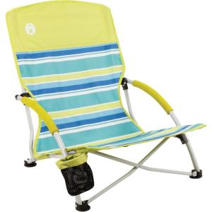 imageColeman Utopia Breeze Lightweight Beach Chair with Cup Holder Comfortable Portable Outdoor Chair with Carry Bag Supports up to 250lbs Great for Beach ampamp YardBeach Chair