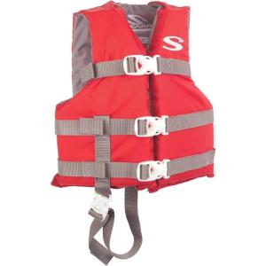 imageStearns Kids Life Vest USCG Approved Type III Life Jacket for Children Under 90lbs Youth PFD for Boating Swimming Watersports Pool Beach ampamp MoreRed