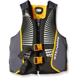 imageStearns Mens V1 Series Hydroprene Life Vest USCG Approved Type III Life Jacket with Sculpted Back Design ampamp Comfortable Materials Great for Boats Swimming Watersports ampamp More