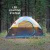 imageColeman OneSource Rechargeable 46 Person Camping Tent with Airflow System ampamp LED Lighting Includes Rainfly Tent Fan Lights and Interchangeable Battery Pack Easy Setup Tent for Camping6person