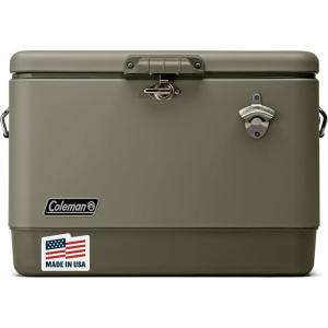imageColeman Reunion 54 Qt Steel Belted Cooler Stainless SteelSage