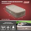 imageColeman SupportRest DoubleHigh 18quot Twin Air Mattress  Indoor and Outdoor Raised Airbed with 120V Rechargeable Air Pump  Blow Up Air Mattress for Camping