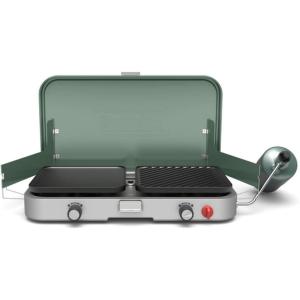 imageColeman Cascade 3in1 Outdoor Camp Stove Portable Cooktop with Included CastIron Grill ampamp Griddle Accessories 24000 BTUs of Power for Camping Tailgating Grilling