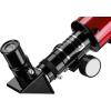 imageColeman 360x50 Refractor Telescope Kit with HeavyDuty Carrying Case C36050  Elegant WhiteCrimson Red