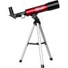 imageColeman 360x50 Refractor Telescope Kit with HeavyDuty Carrying Case C36050  Elegant WhiteCrimson Red