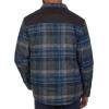imageColeman Diamond Quilted Flannel Shirt Jacket  Mens Plaid Flannel Winter Jacket for Outdoor Hiking Camping and HuntingGrey