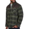 imageColeman Diamond Quilted Flannel Shirt Jacket  Mens Plaid Flannel Winter Jacket for Outdoor Hiking Camping and HuntingOlive Grey