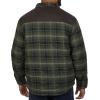 imageColeman Diamond Quilted Flannel Shirt Jacket  Mens Plaid Flannel Winter Jacket for Outdoor Hiking Camping and HuntingOlive Grey
