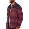 imageColeman Diamond Quilted Flannel Shirt Jacket  Mens Plaid Flannel Winter Jacket for Outdoor Hiking Camping and HuntingRed