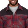 imageColeman Diamond Quilted Flannel Shirt Jacket  Mens Plaid Flannel Winter Jacket for Outdoor Hiking Camping and HuntingRed