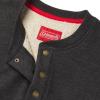 imageColeman LongSleeve Sherpa Lined Waffle Henley Shirts for MenBlack Heather