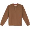imageColeman LongSleeve Sherpa Lined Waffle Henley Shirts for MenCopper Heather