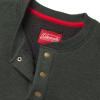 imageColeman LongSleeve Sherpa Lined Waffle Henley Shirts for MenHunter Green Heather