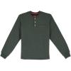 imageColeman LongSleeve Sherpa Lined Waffle Henley Shirts for MenHunter Green Heather
