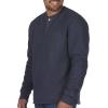imageColeman LongSleeve Sherpa Lined Waffle Henley Shirts for MenIndigo Heather