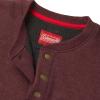 imageColeman LongSleeve Sherpa Lined Waffle Henley Shirts for MenPort Heather