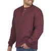 imageColeman LongSleeve Sherpa Lined Waffle Henley Shirts for MenPort Heather
