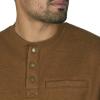 imageColeman LongSleeve Sherpa Lined Waffle Henley Shirts for MenWalnut Heather